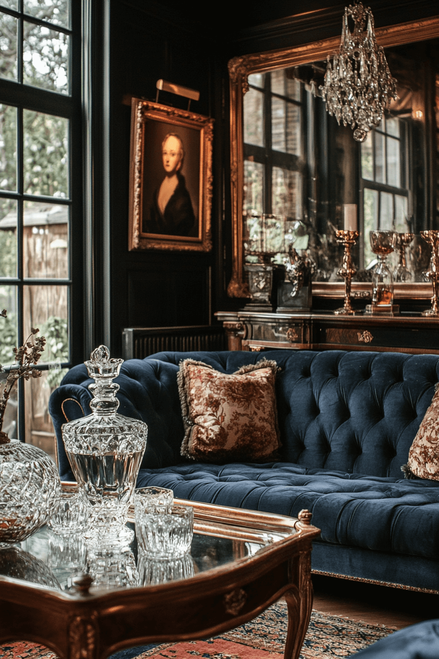 29 Moody Vintage Living Room Designs to Bring Vintage Charm into Contemporary Living 19 moody vintage living room