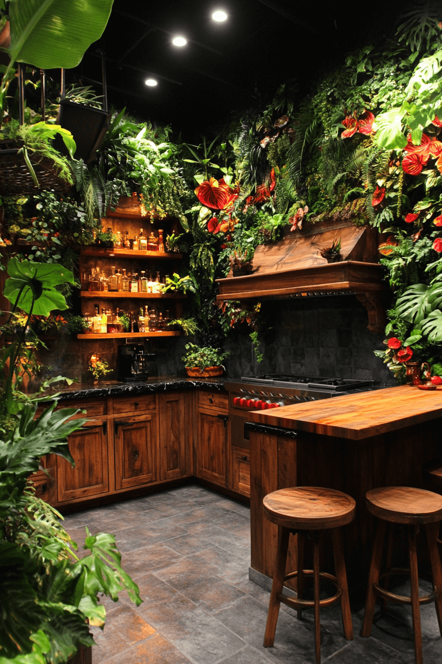 29 Tropical Kitchen Design Upgrades to Brighten Your Cooking Routine 19 tropical kitchen design