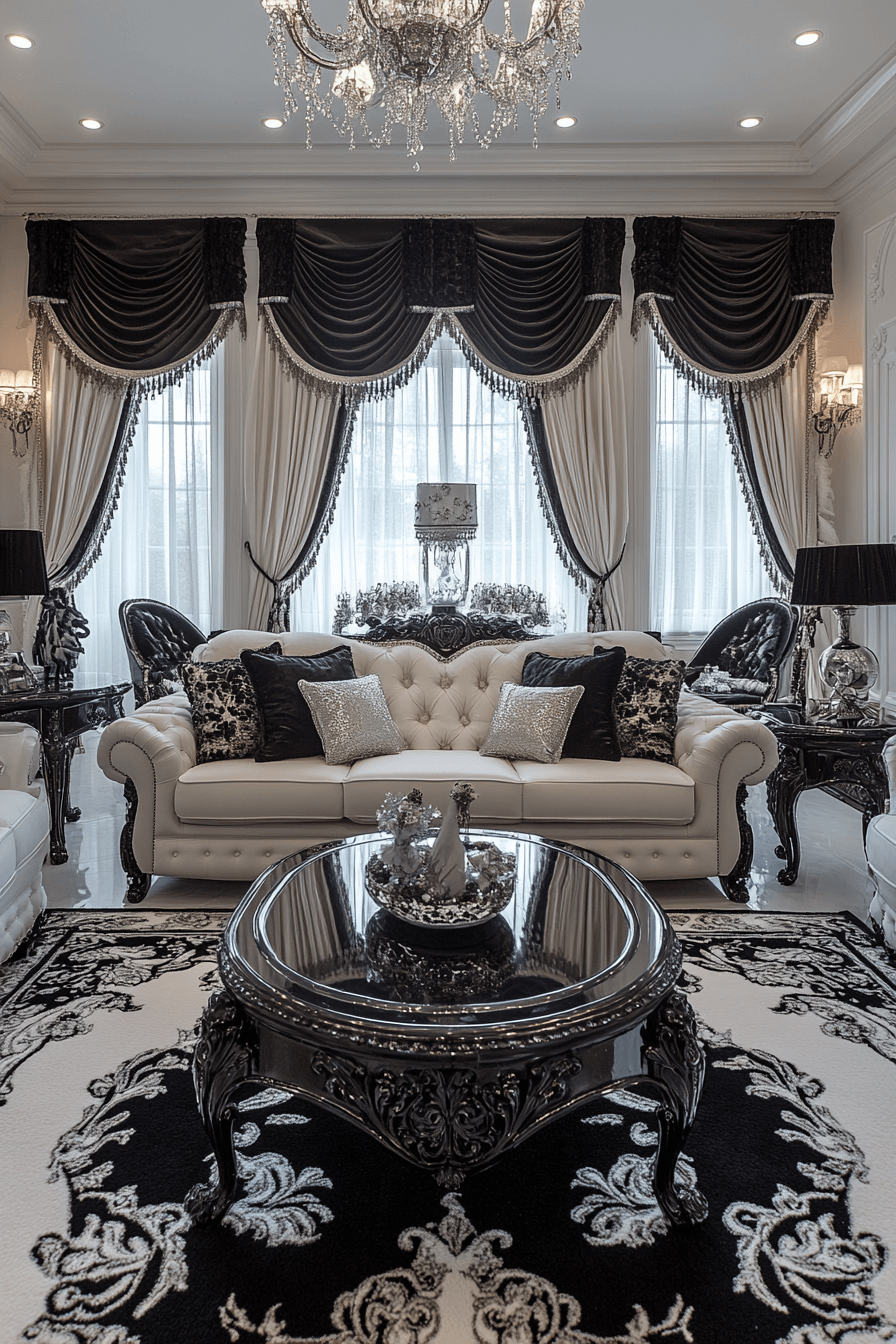 29 Black and White Living Room Decor Ideas That Make a Strong Statement 19 black and white living room decor