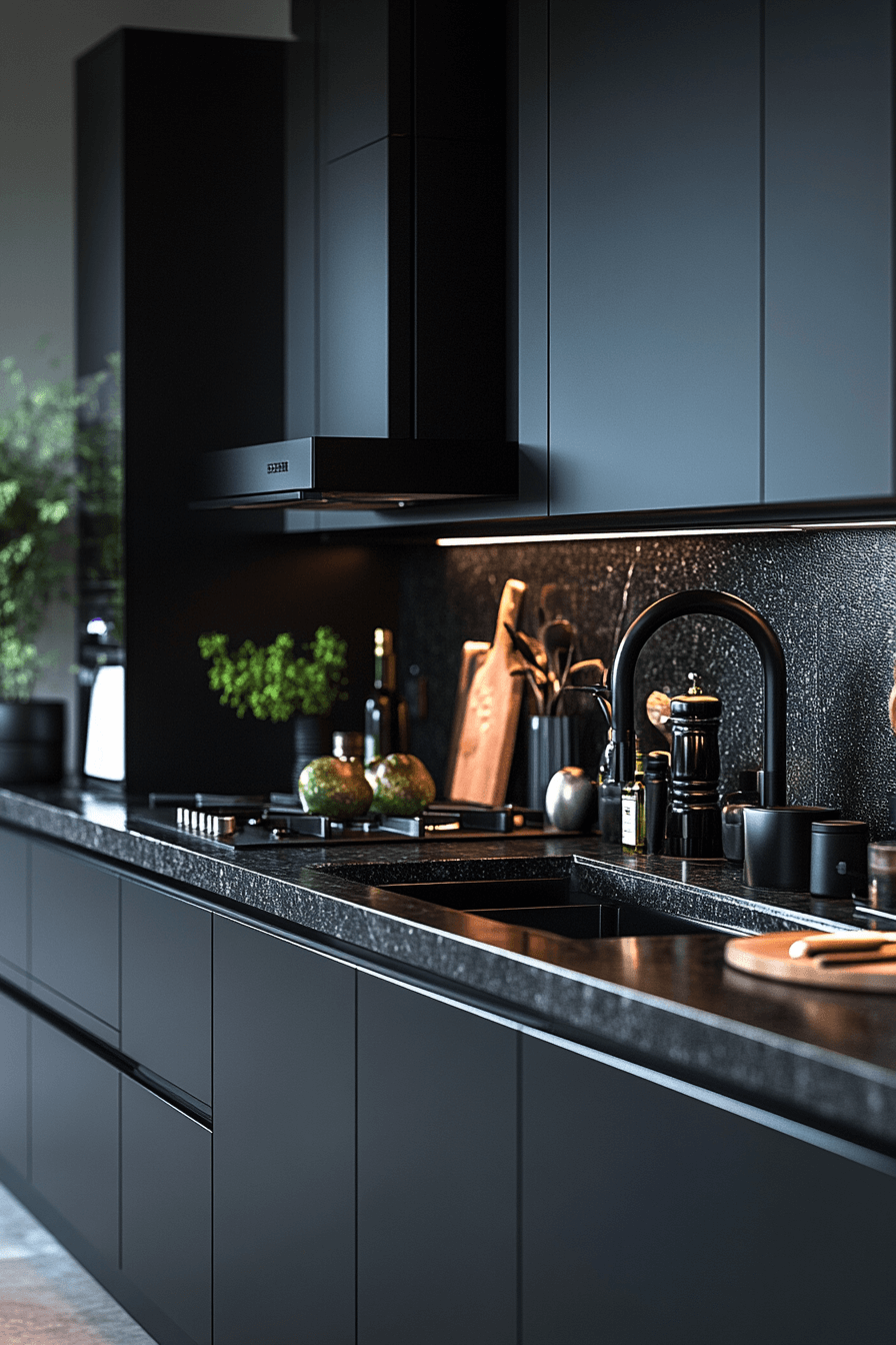 29 Dark Kitchen Aesthetic Touches to Create Your Dream Culinary Retreat 19 dark kitchen aesthetic