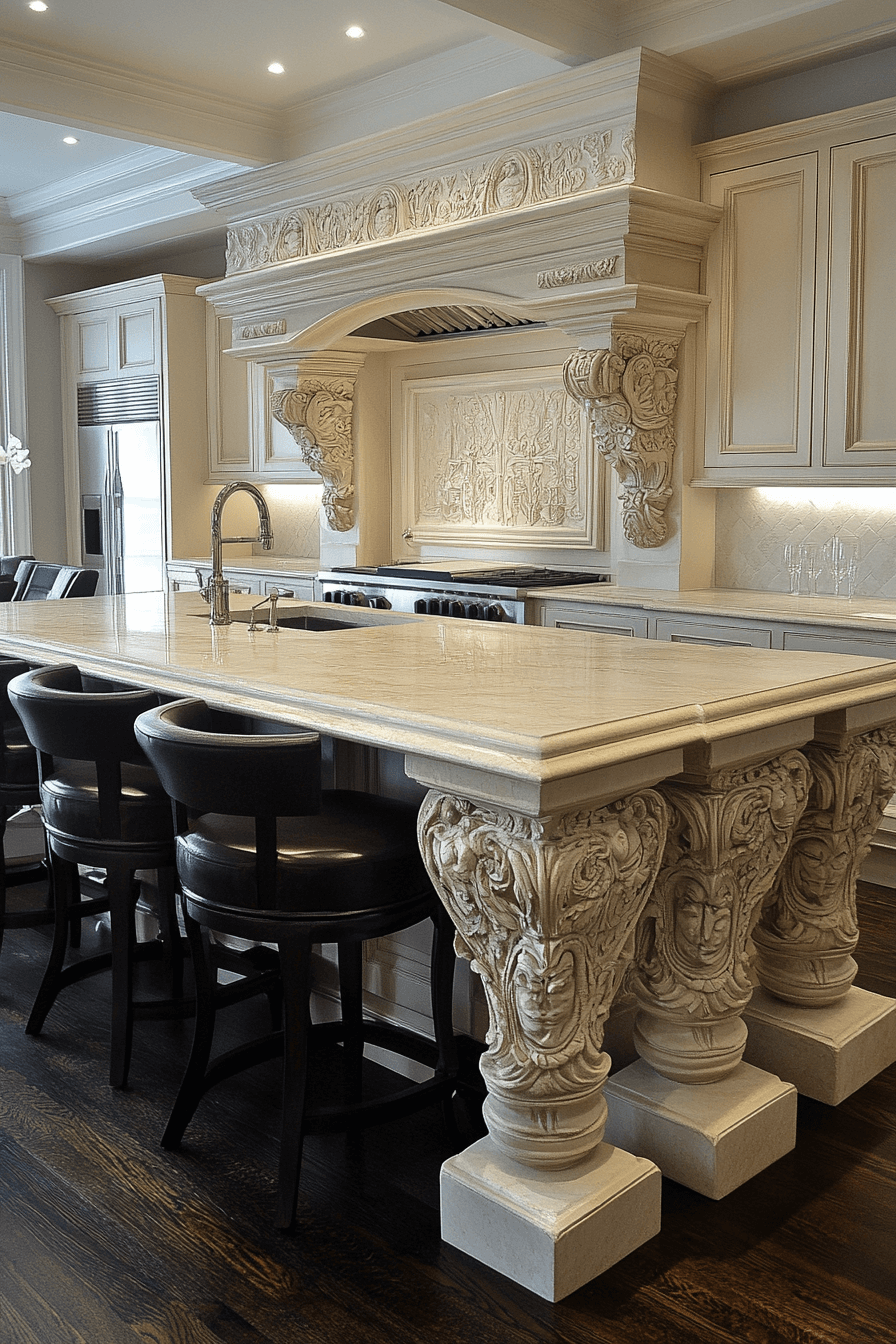 29 Neoclassical Kitchen Inspirations for a Perfectly Elegant Cooking Area 19 neoclassical kitchen