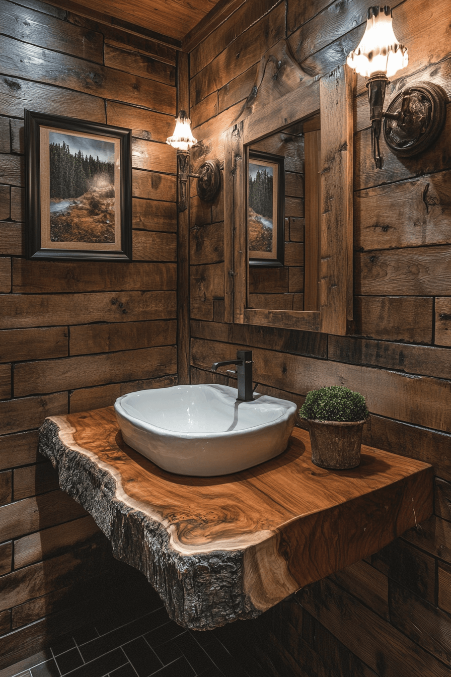29 Old Cabin Interior Bathroom Inspirations for a Peaceful Escape 19 old cabin interior bathroom
