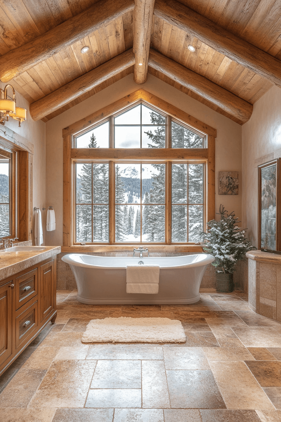 29 Old Cabin Interior Bathroom Inspirations for a Peaceful Escape 2 old cabin interior bathroom
