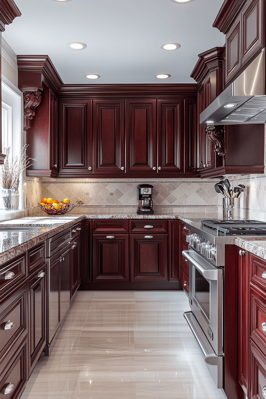 29 Cherry Kitchen Cabinets to Refresh Your Space with Classic Appeal 2 Cherry Kitchen Cabinets