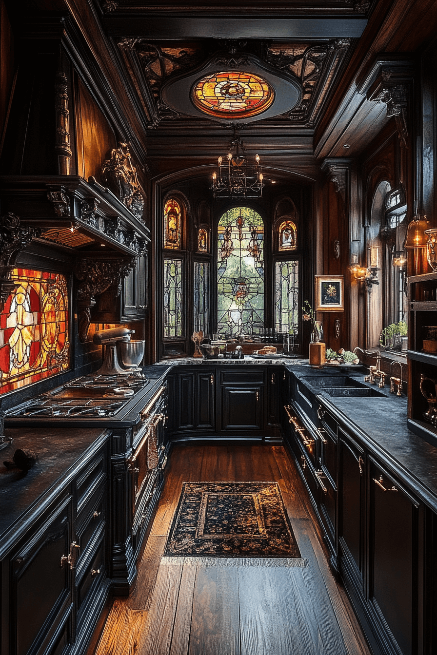 29 Moody Cottage Kitchen Interiors That Radiate Peace and Personality 2 moody cottage kitchen