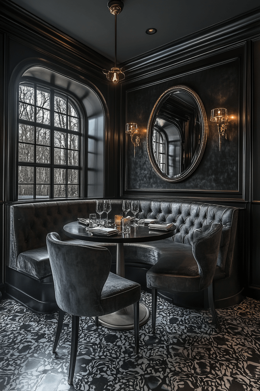 29 Moody Vintage Dining Room Aesthetics That Celebrate Classic Comfort 2 moody vintage dining room