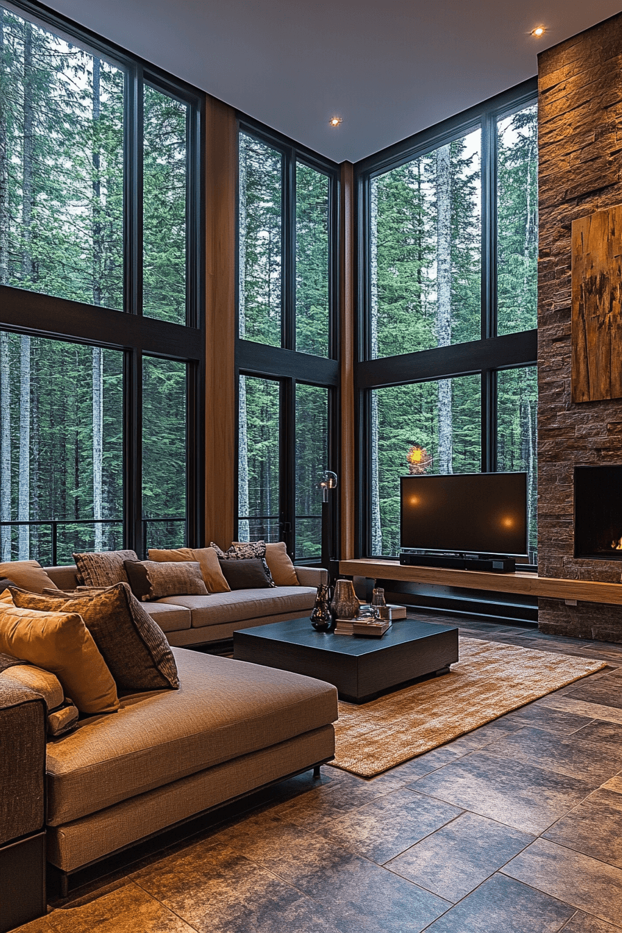 29 Cabin Living Room Ideas to Create the Perfect Escape 2 cabin living room