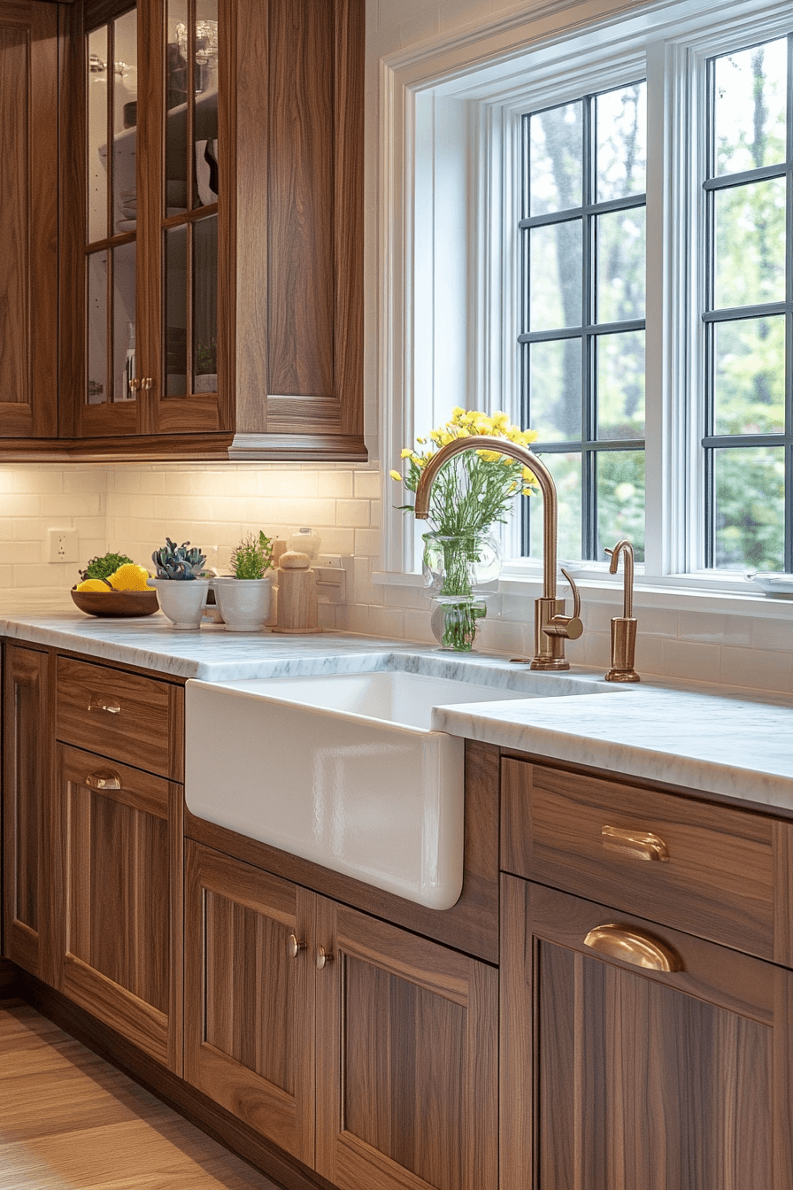 29 Walnut Kitchen Cabinets That Exude Understated Luxury 2 Walnut Kitchen Cabinets