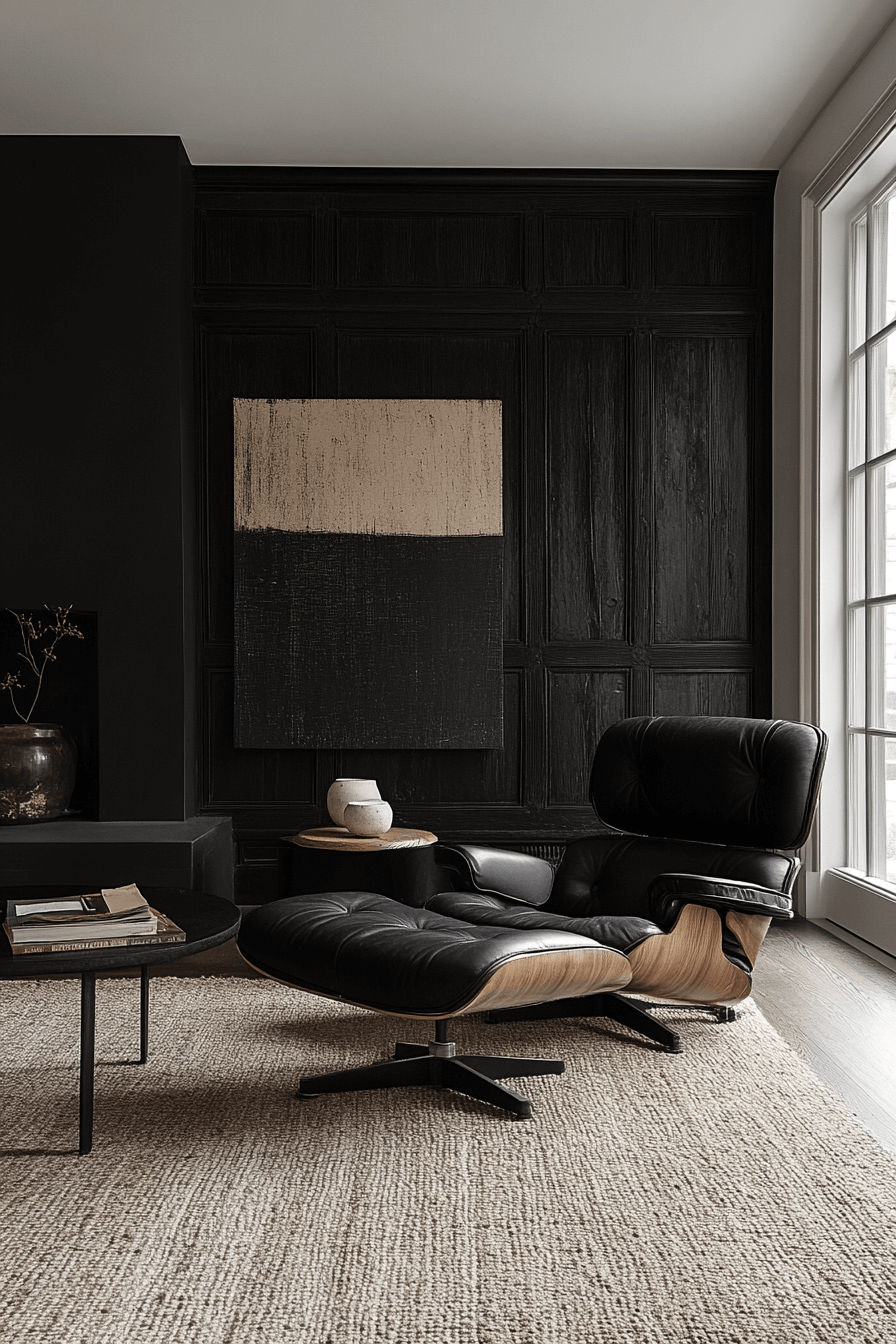 29 Black Living Room Decor Inspirations for a High-Contrast Aesthetic 20 black living room decor