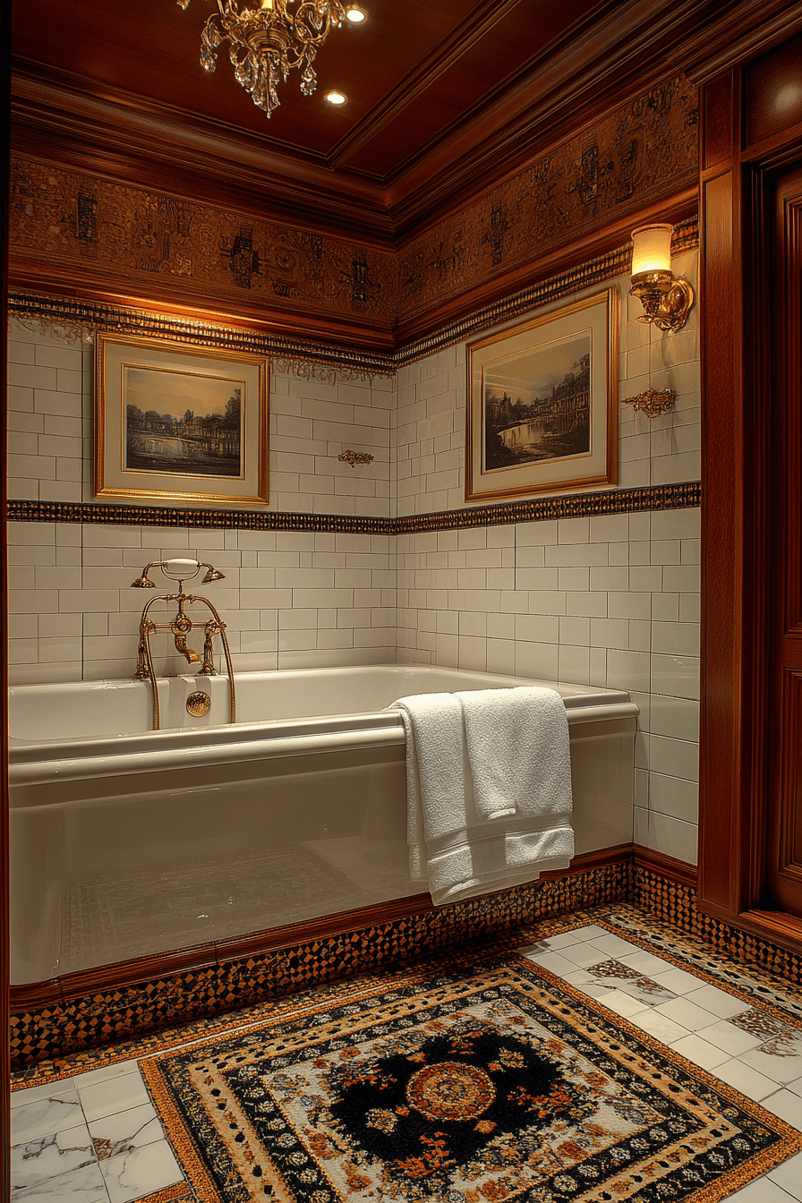 29 Moody Vintage Bathroom Ideas to Create a Timeless and Cozy Retreat 20 moody vintage bathroom