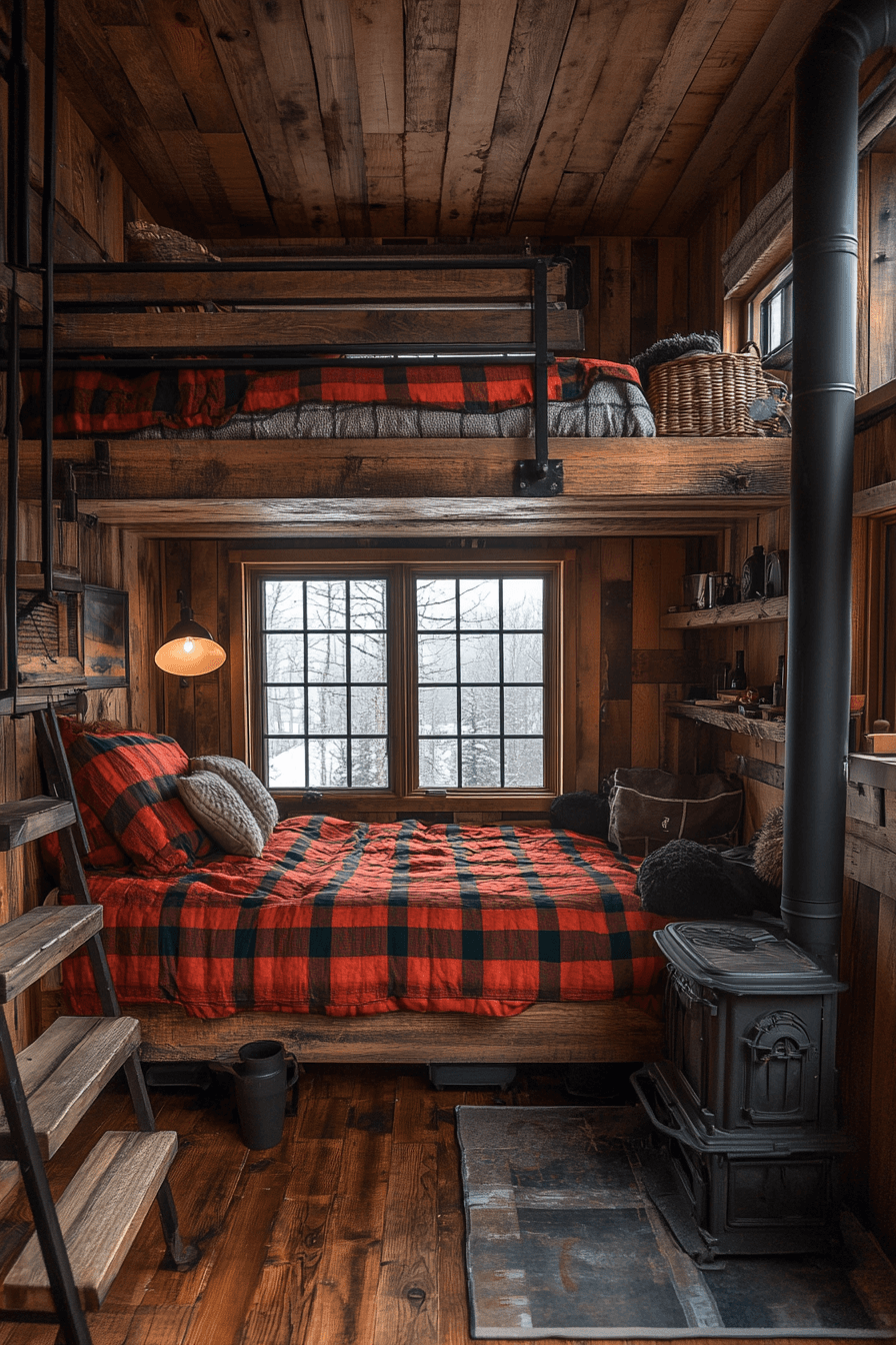 29 Old Cabin Interior Bedroom Styles Full of Nostalgic Charm 20 old cabin interior bedroom
