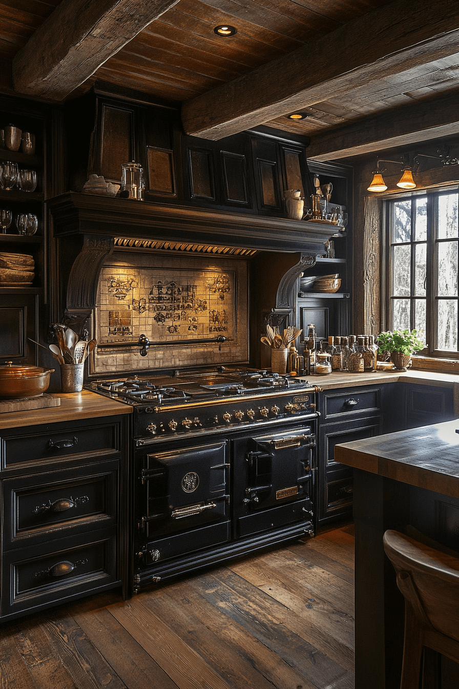 29 Dark Academia Kitchen Designs for Lovers of Literature and Aesthetics 20 dark academia kitchen