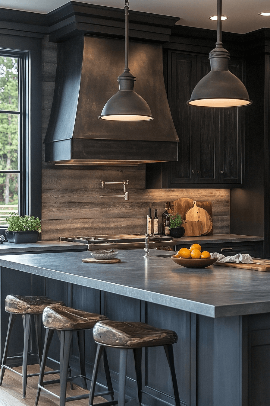 29 Moody Kitchen Cabinets to Embrace Rich Tones and Timeless Style 20 moody kitchen cabinets