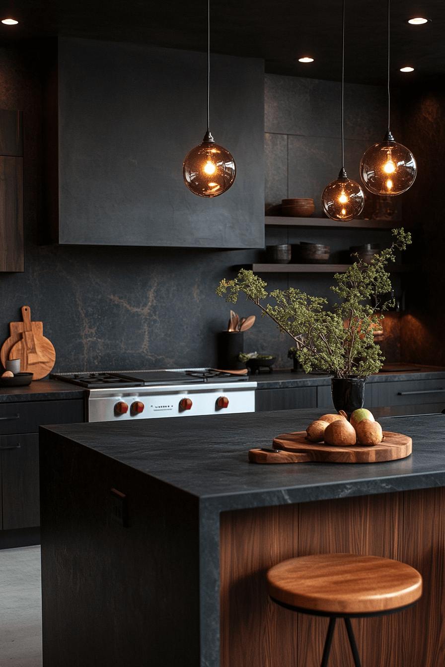 29 Small Moody Kitchen Inspirations That Make Darkness Feel Delightful 21 small moody kitchen