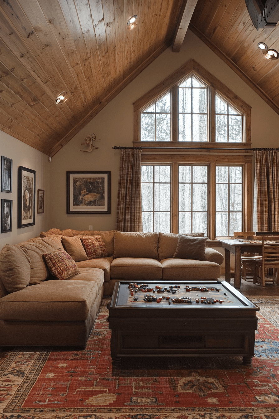 29 Cabin Living Room Ideas to Create the Perfect Escape 21 cabin living room