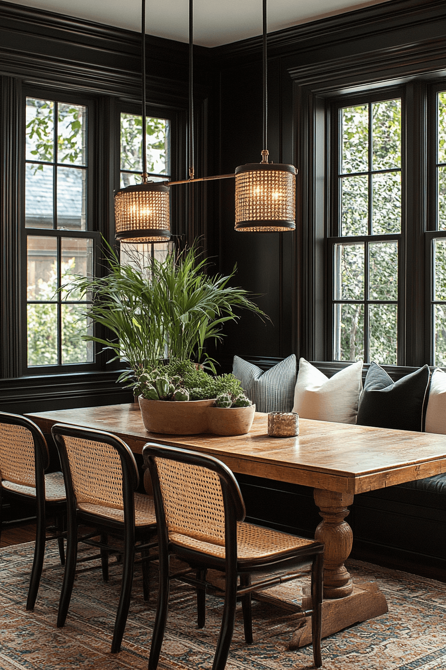 29 Moody Vintage Dining Room Aesthetics That Celebrate Classic Comfort 21 moody vintage dining room