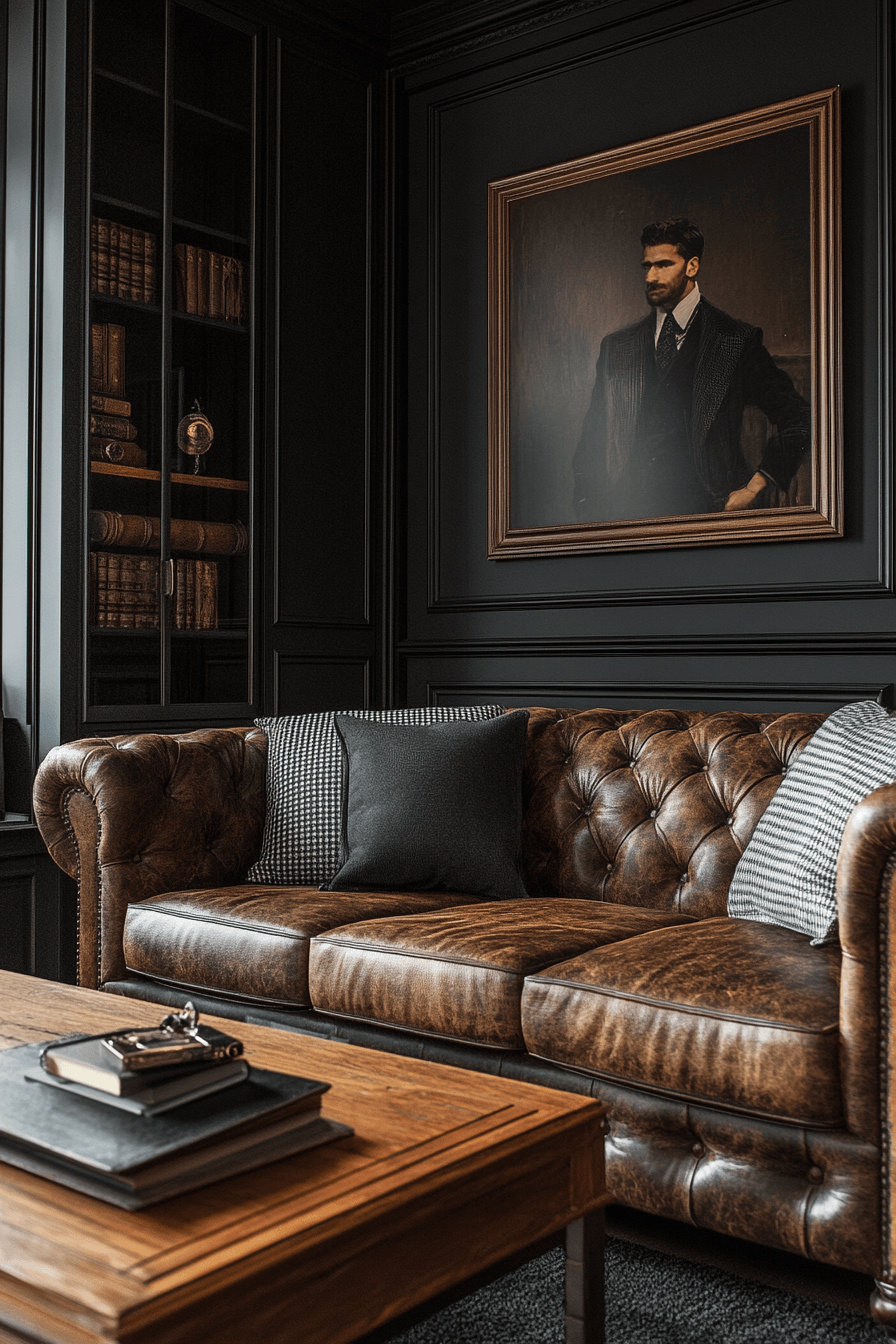 29 Black Living Room Decor Inspirations for a High-Contrast Aesthetic 22 black living room decor