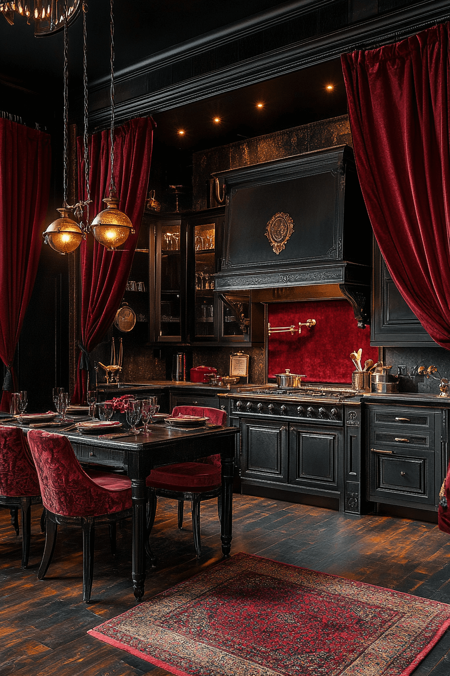 29 Dark Academia Kitchen Designs for Lovers of Literature and Aesthetics 22 dark academia kitchen