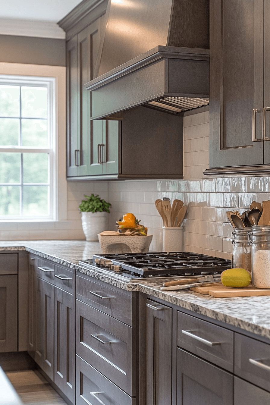 29 Dark Grey Kitchen Cabinets That Turn Simple Spaces Into Showstoppers 22 dark grey kitchen cabinets