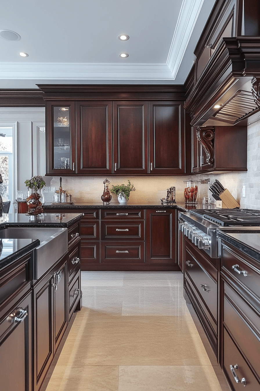 29 Cherry Kitchen Cabinets to Refresh Your Space with Classic Appeal 22 Cherry Kitchen Cabinets