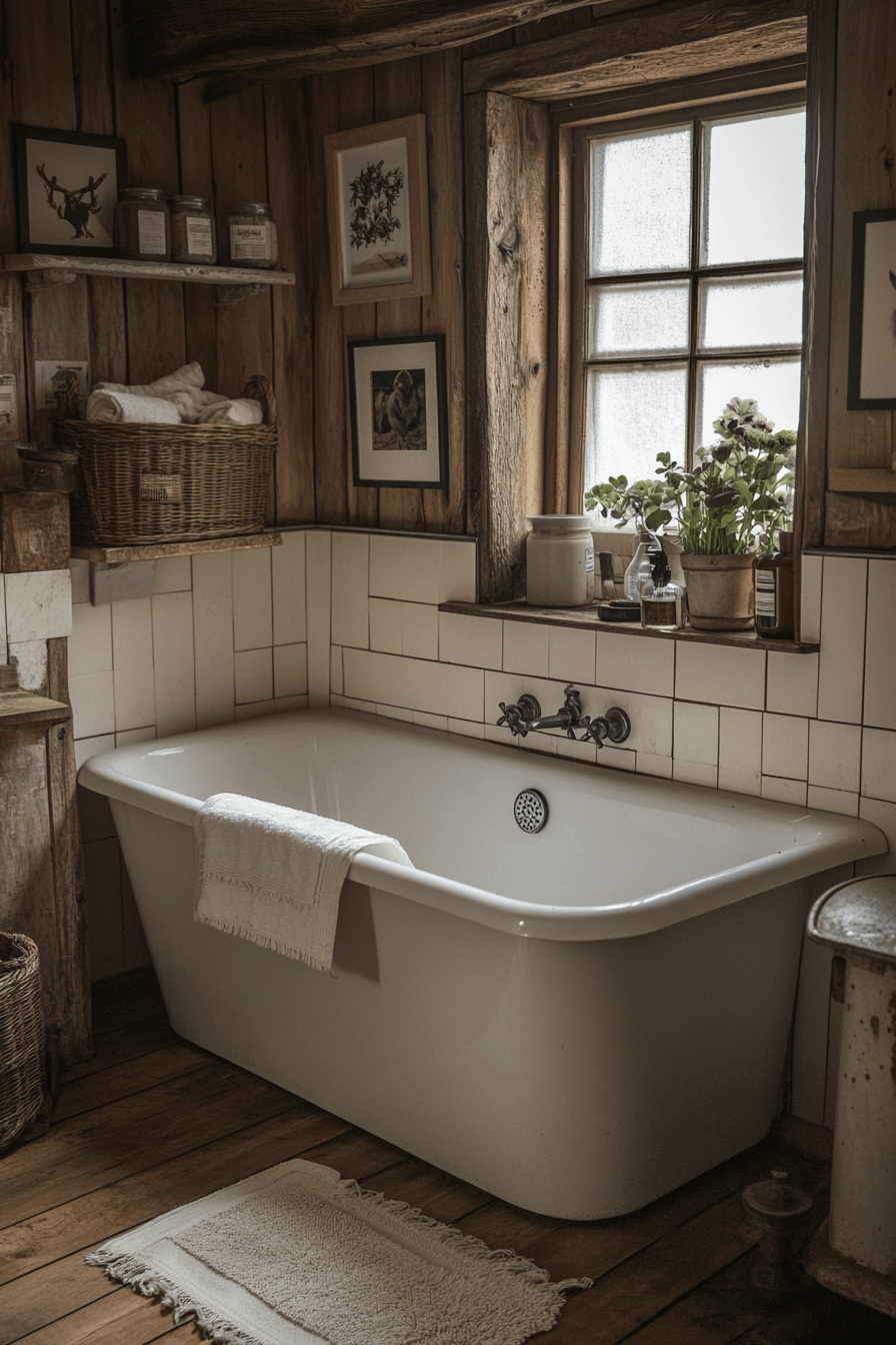 29 Old Cabin Interior Bathroom Inspirations for a Peaceful Escape 22 old cabin interior bathroom