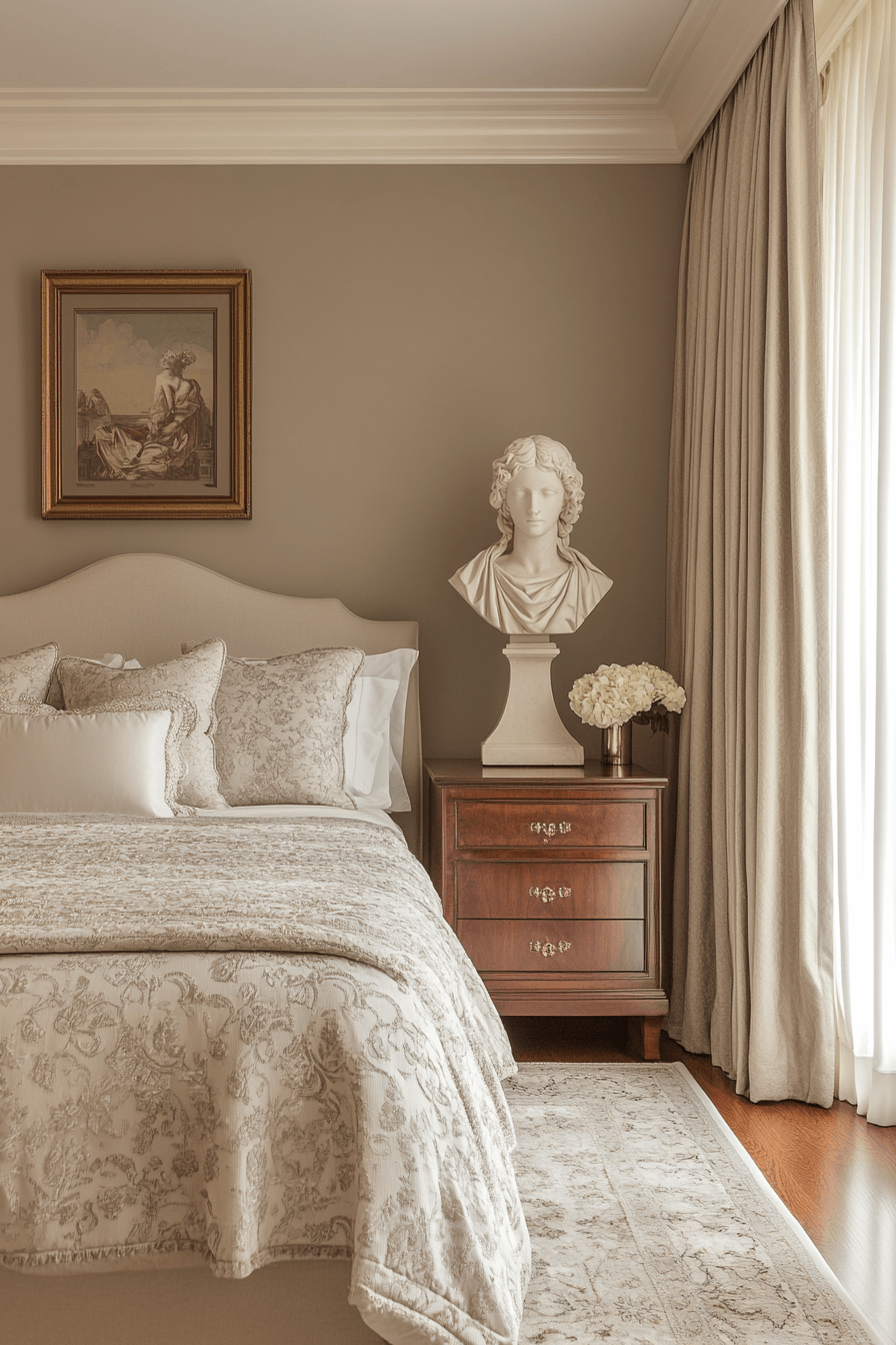 29 Neoclassical Bedroom Inspirations to Make Your Room Feel Like a Palace 22 neoclassical bedroom