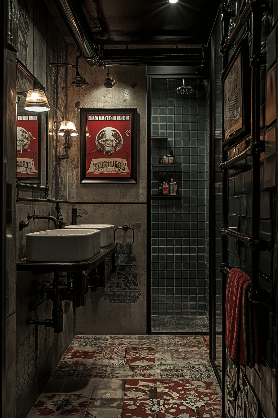 29 Industrial Bathroom Ideas That Turn Raw Details Into Refined Style 22 industrial bathroom ideas