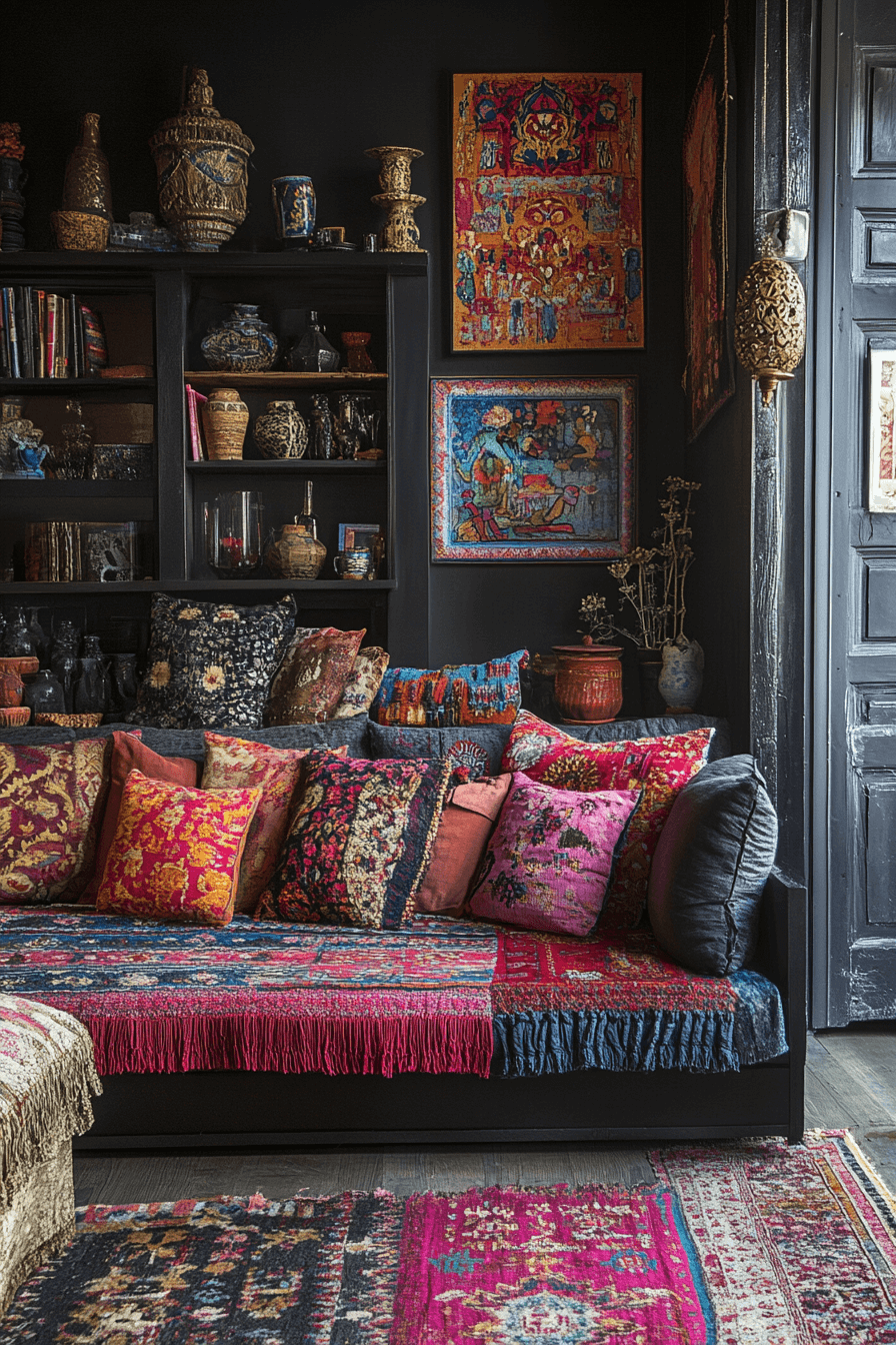 29 Black Living Room Decor Inspirations for a High-Contrast Aesthetic 23 black living room decor