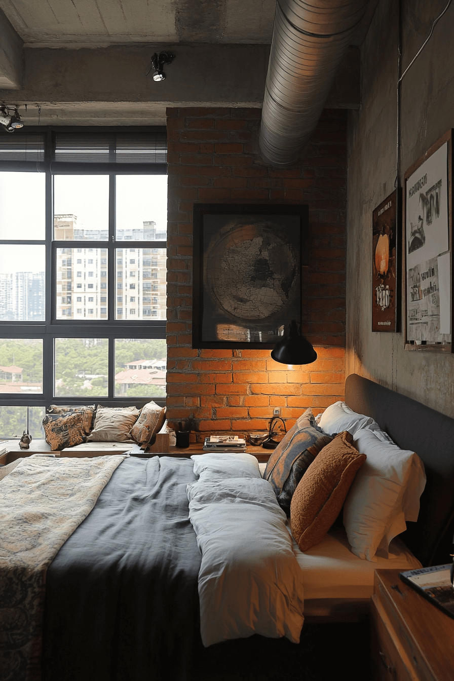 29 Industrial Bedroom Design Inspirations That Feel Fresh and Functional 23 industrial bedroom design
