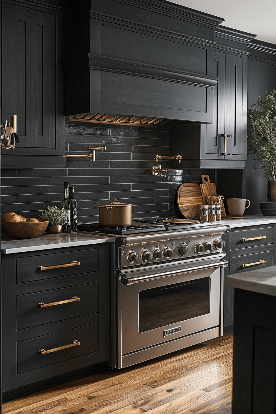 29 Dark Grey Kitchen Cabinets That Turn Simple Spaces Into Showstoppers 23 dark grey kitchen cabinets