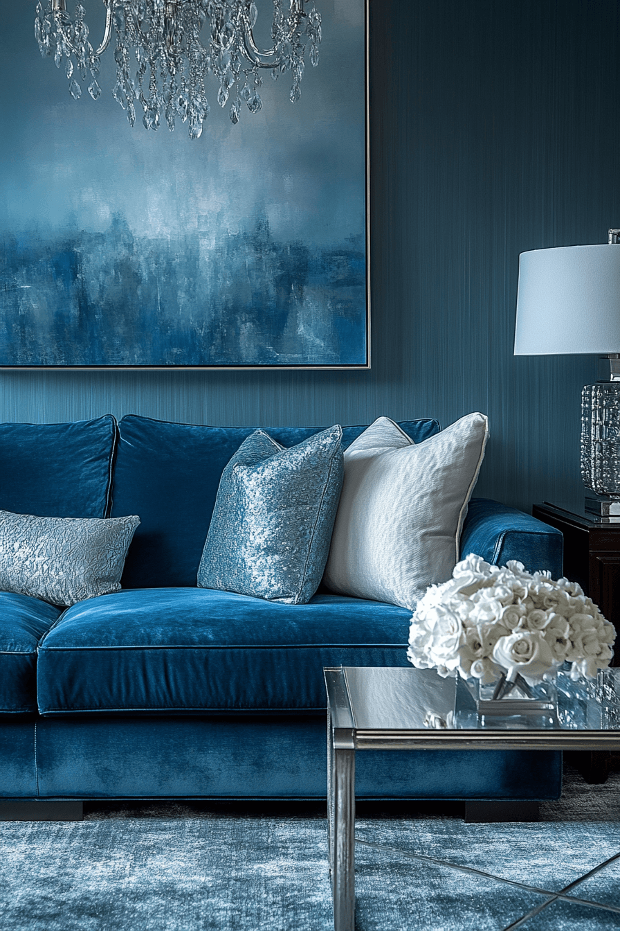29 Blue Living Room Decor Ideas That Brighten Without Overwhelming 23 blue living room decor