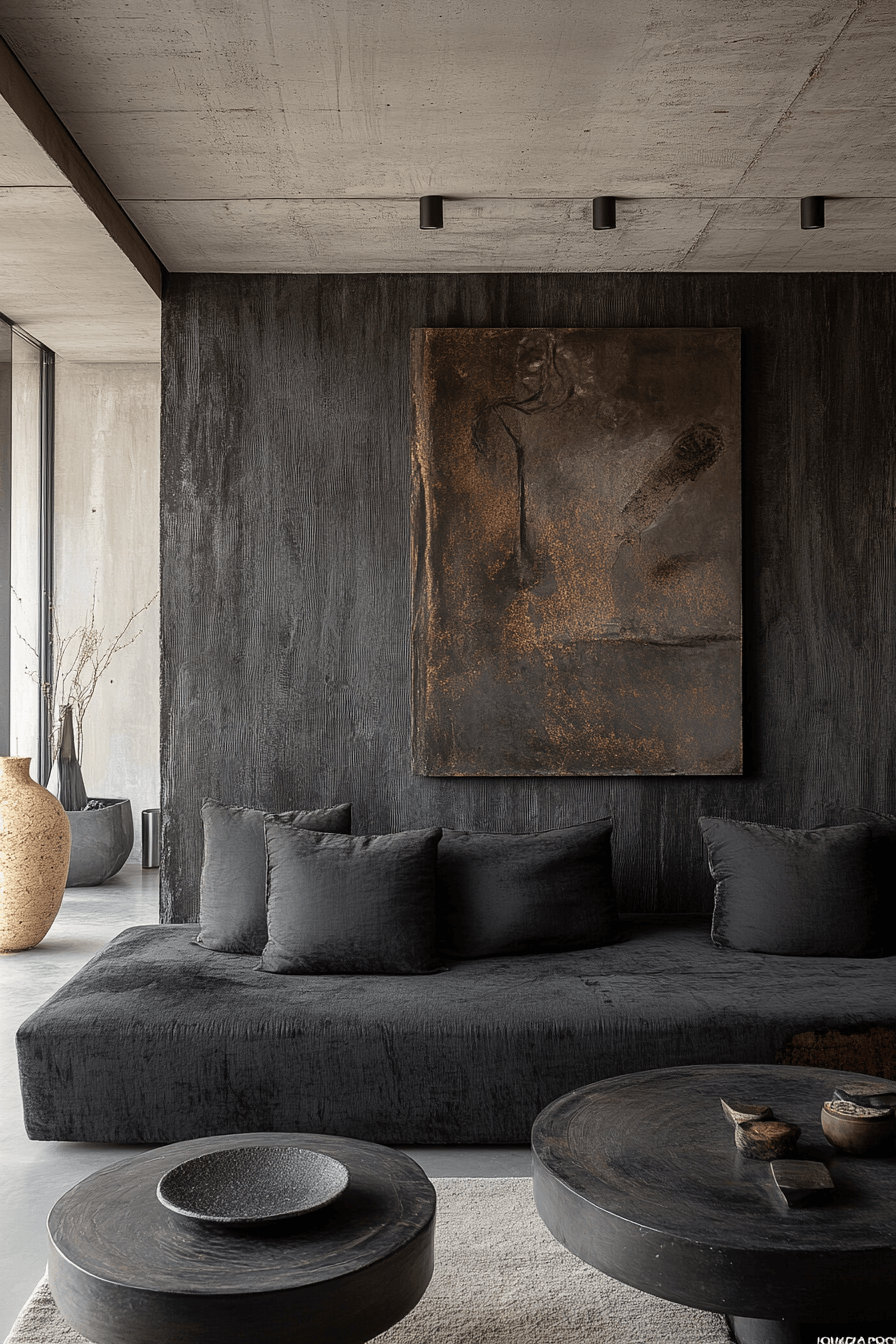 29 Dark Gray Couch Living Room Designs to Refresh Your Gathering Space 23 dark gray couch living room