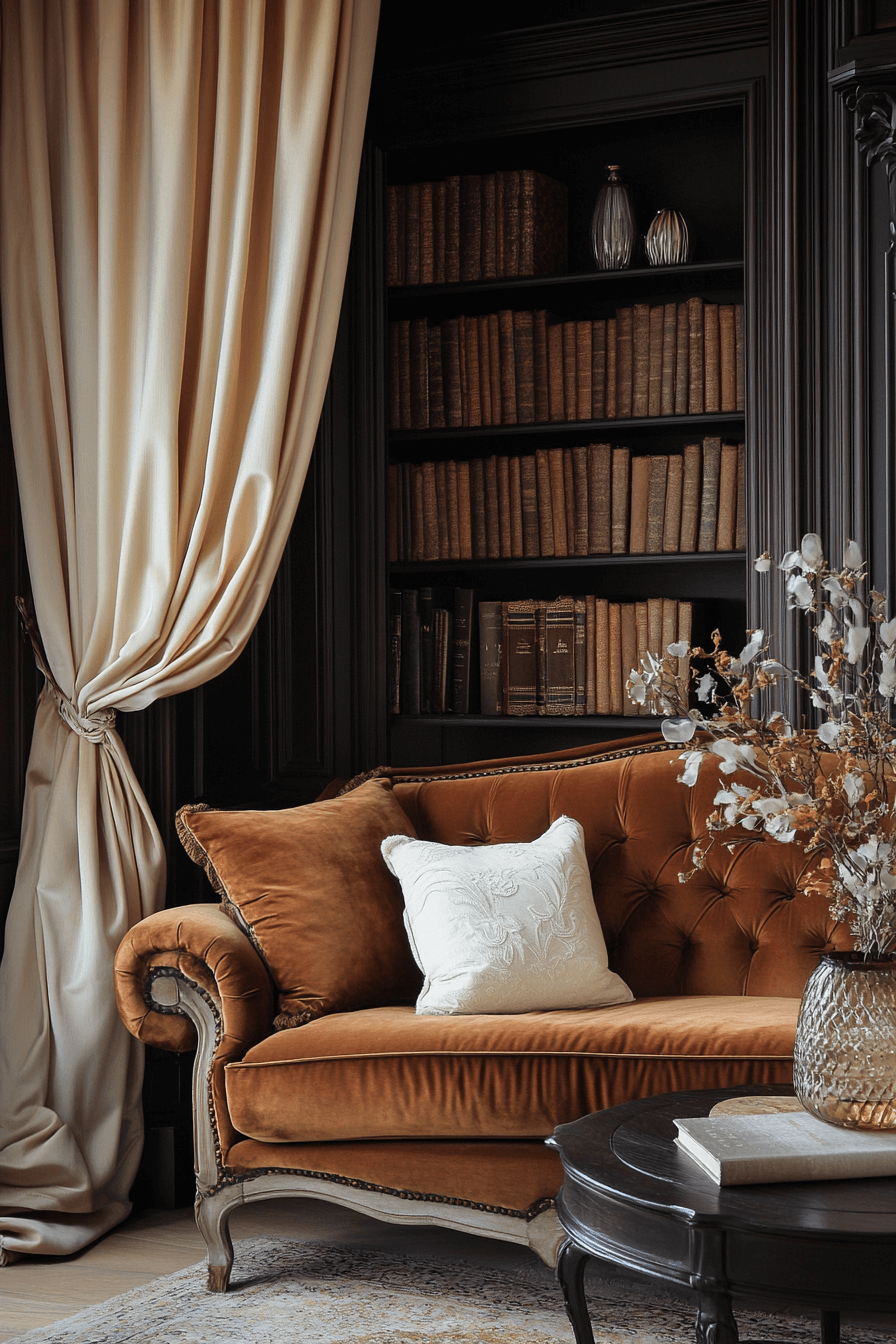 29 Moody Vintage Living Room Designs to Bring Vintage Charm into Contemporary Living 23 moody vintage living room