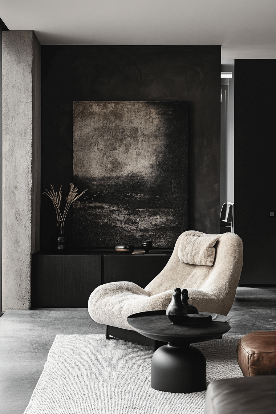 29 Black Living Room Decor Inspirations for a High-Contrast Aesthetic 24 black living room decor