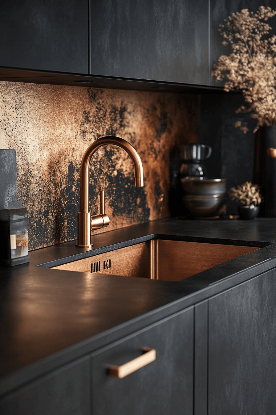 29 Dark and Moody Kitchen Spaces That Turn Everyday Cooking into Art 24 dark and moody kitchen