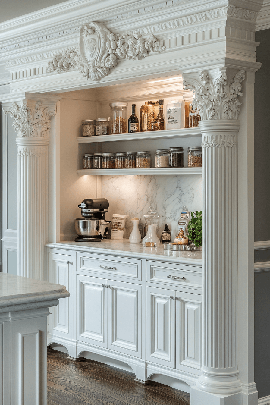 29 Neoclassical Kitchen Inspirations for a Perfectly Elegant Cooking Area 24 neoclassical kitchen
