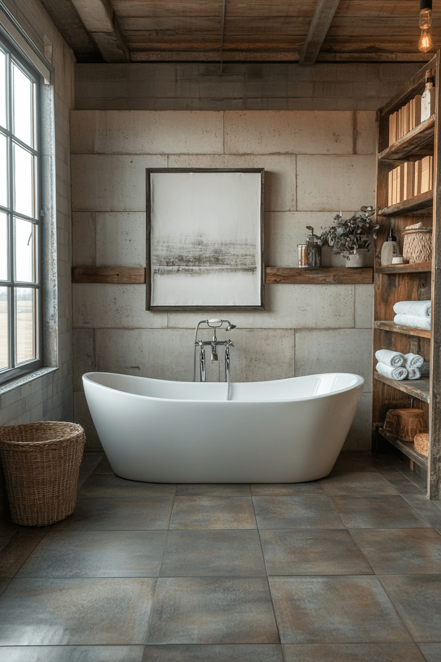 29 Industrial Bathroom Ideas That Turn Raw Details Into Refined Style 24 industrial bathroom ideas