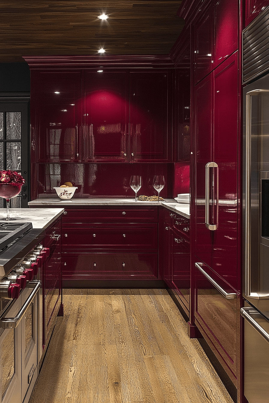 29 Moody Kitchen Cabinets to Embrace Rich Tones and Timeless Style 24 moody kitchen cabinets