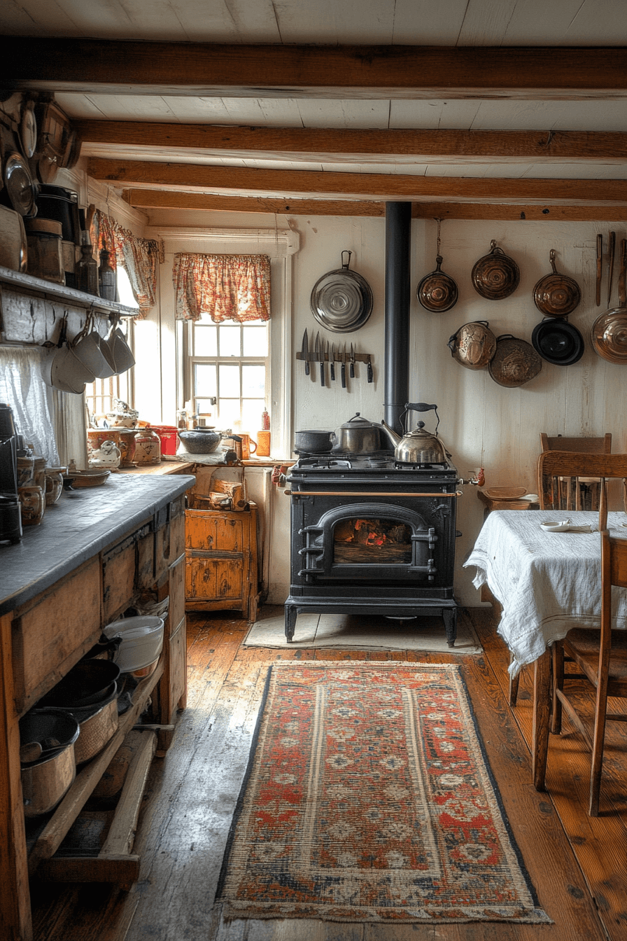 29 Old Cabin Interior Kitchen Inspirations for a Vintage Retreat 25 old cabin interior kitchen