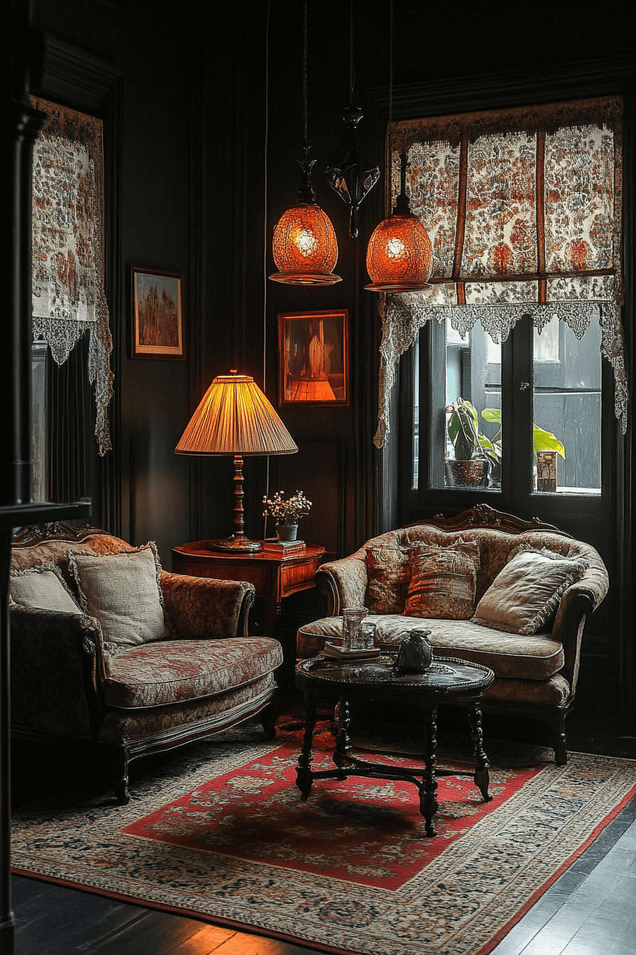 29 Moody Vintage Living Room Designs to Bring Vintage Charm into Contemporary Living 26 moody vintage living room