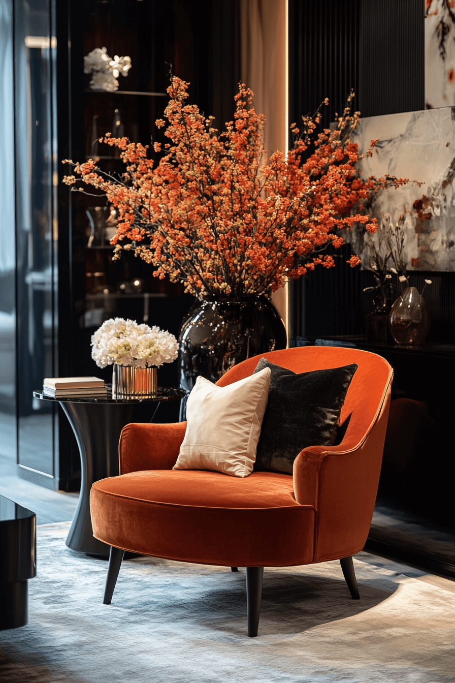 29 Black Living Room Decor Inspirations for a High-Contrast Aesthetic 26 black living room decor