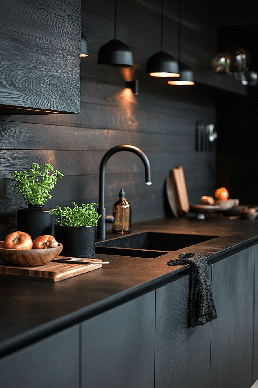 29 Dark Kitchen Aesthetic Touches to Create Your Dream Culinary Retreat 26 dark kitchen aesthetic