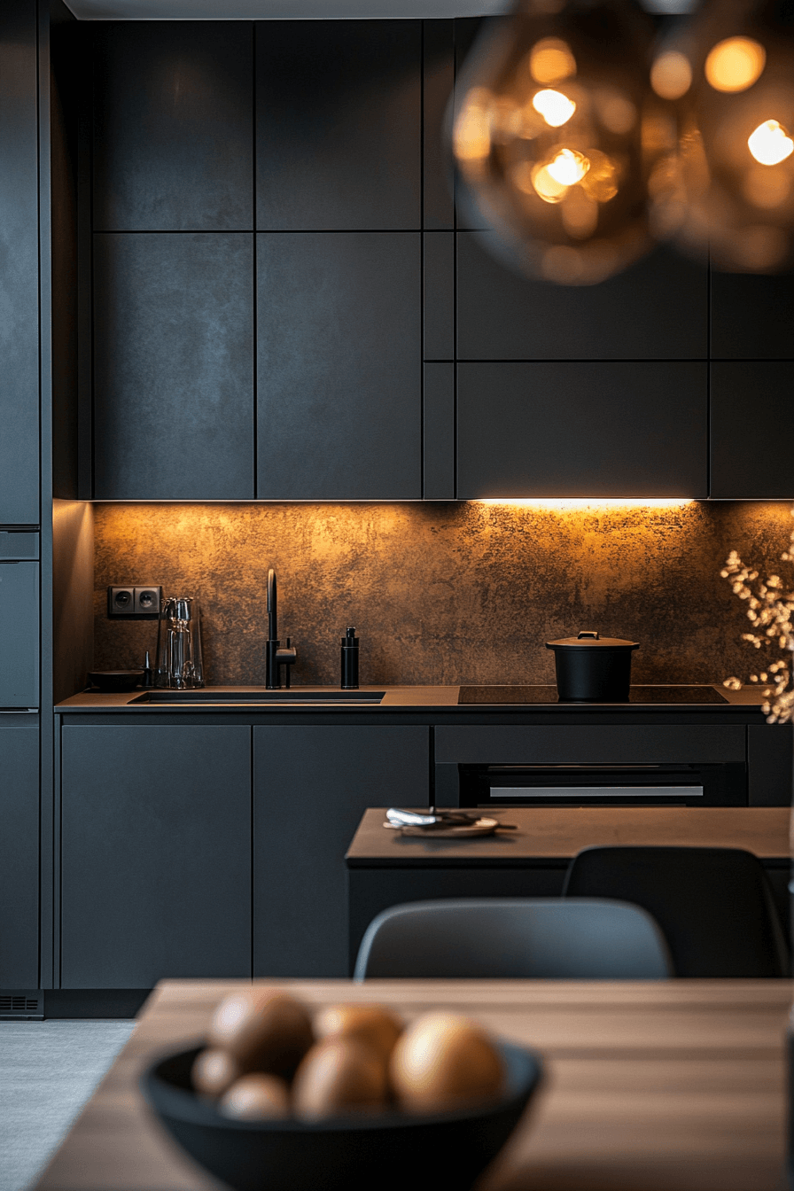 29 Small Moody Kitchen Inspirations That Make Darkness Feel Delightful 26 small moody kitchen