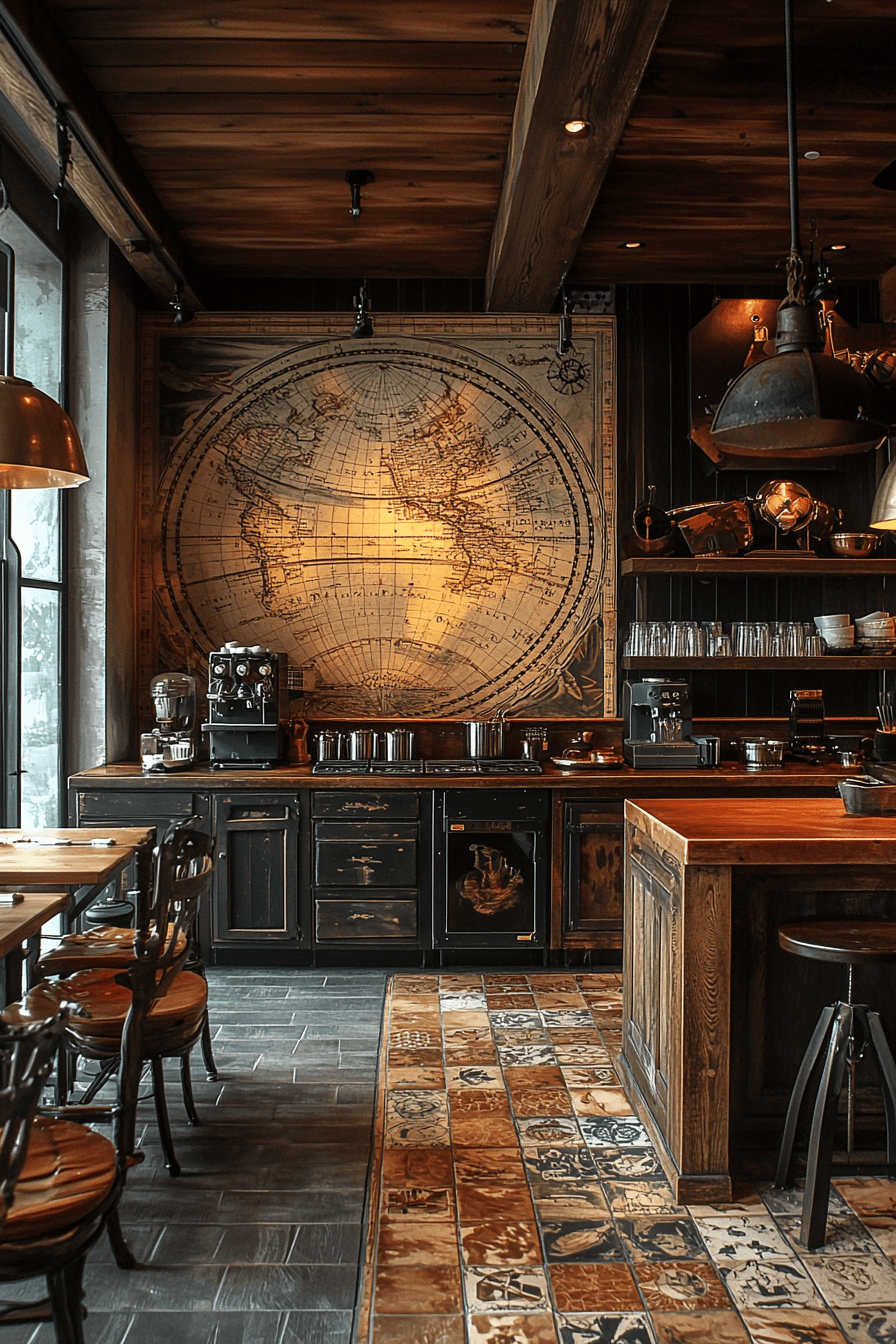 29 Dark Academia Kitchen Designs for Lovers of Literature and Aesthetics 26 dark academia kitchen