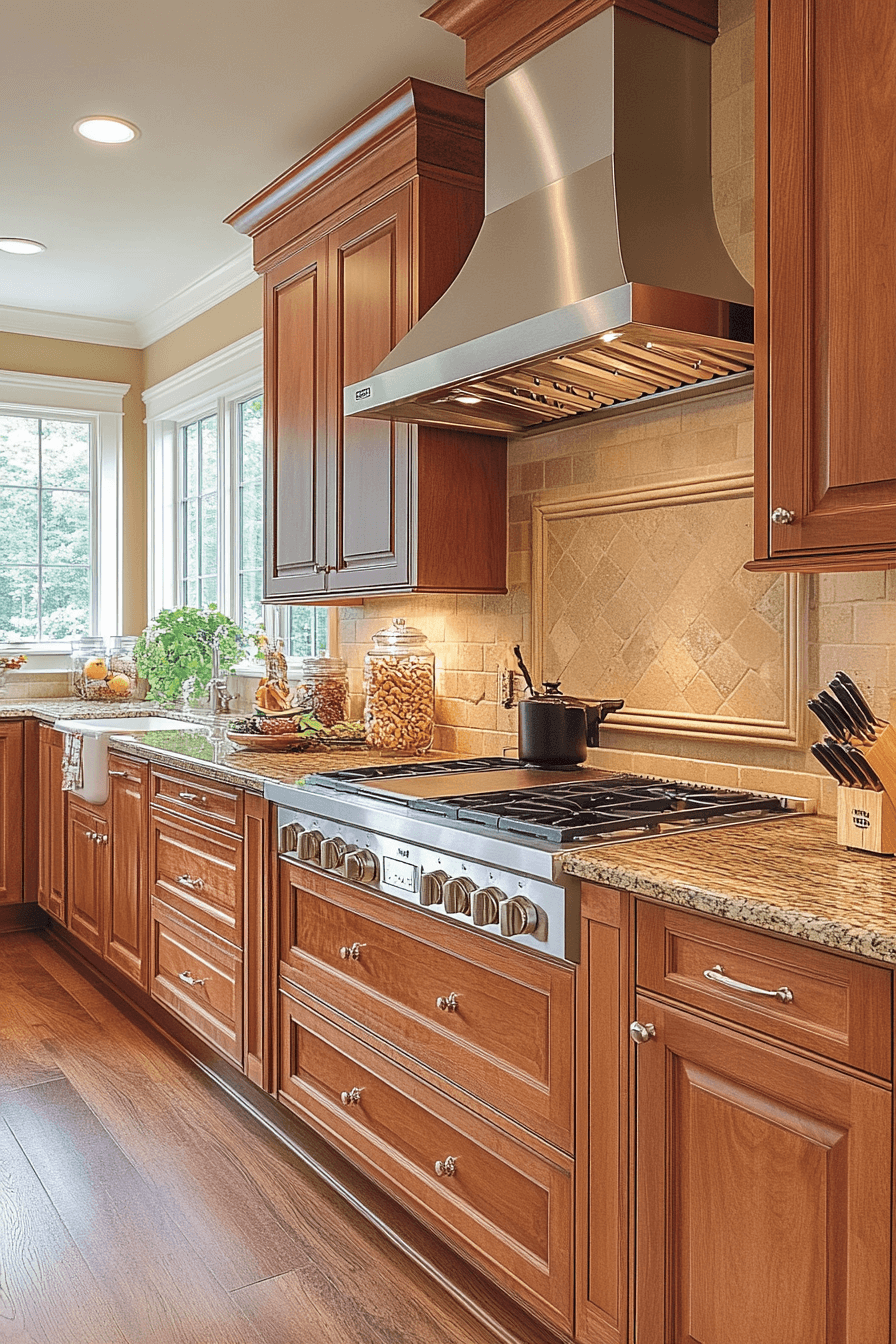 29 Cherry Kitchen Cabinets to Refresh Your Space with Classic Appeal 26 Cherry Kitchen Cabinets