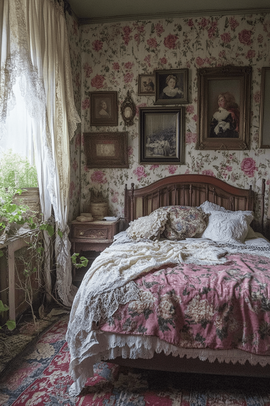 29 Moody Vintage Bedroom Ideas to Add Personality and Comfort to Your Room 27 moody vintage bedroom