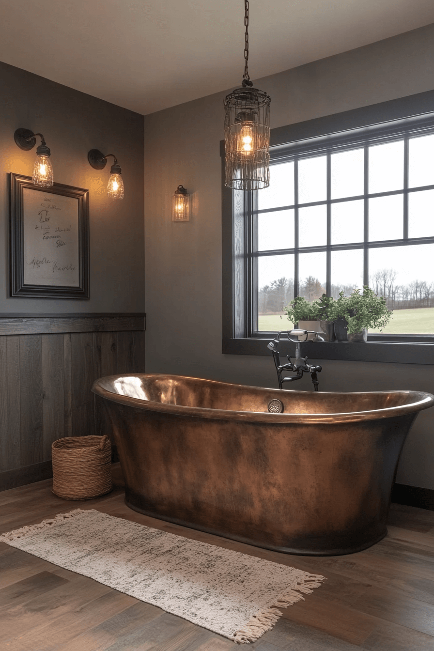 29 Industrial Bathroom Ideas That Turn Raw Details Into Refined Style 27 industrial bathroom ideas