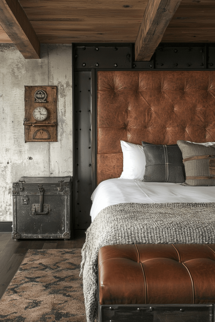 29 Industrial Bedroom Design Inspirations That Feel Fresh and Functional 27 industrial bedroom design