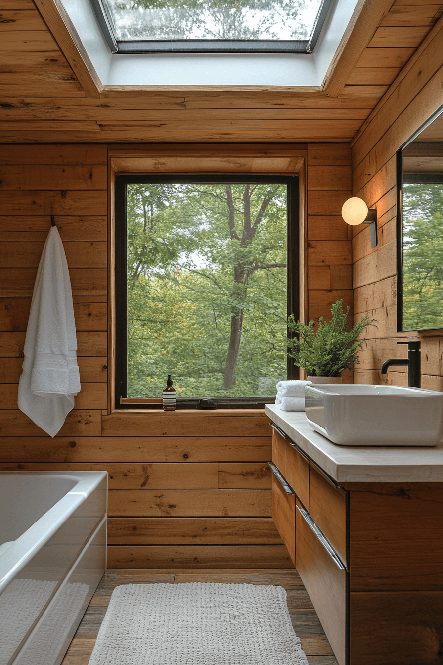 29 Old Cabin Interior Bathroom Inspirations for a Peaceful Escape 27 old cabin interior bathroom