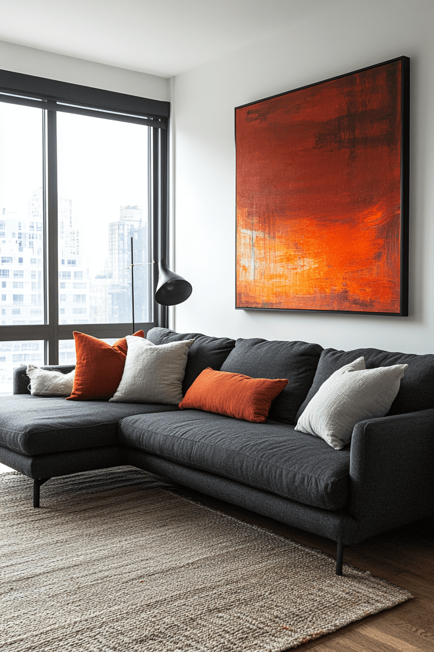 29 Dark Gray Couch Living Room Designs to Refresh Your Gathering Space 27 dark gray couch living room